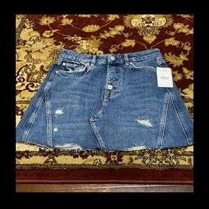 Free People Denim skirt